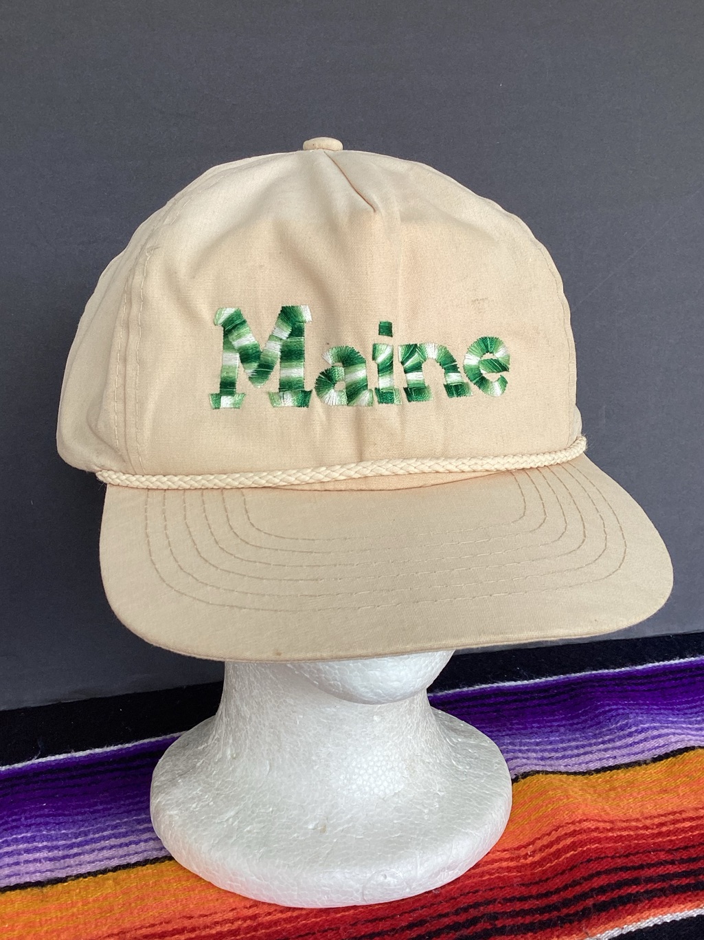 Vintage Maine Snapback Rope Hat